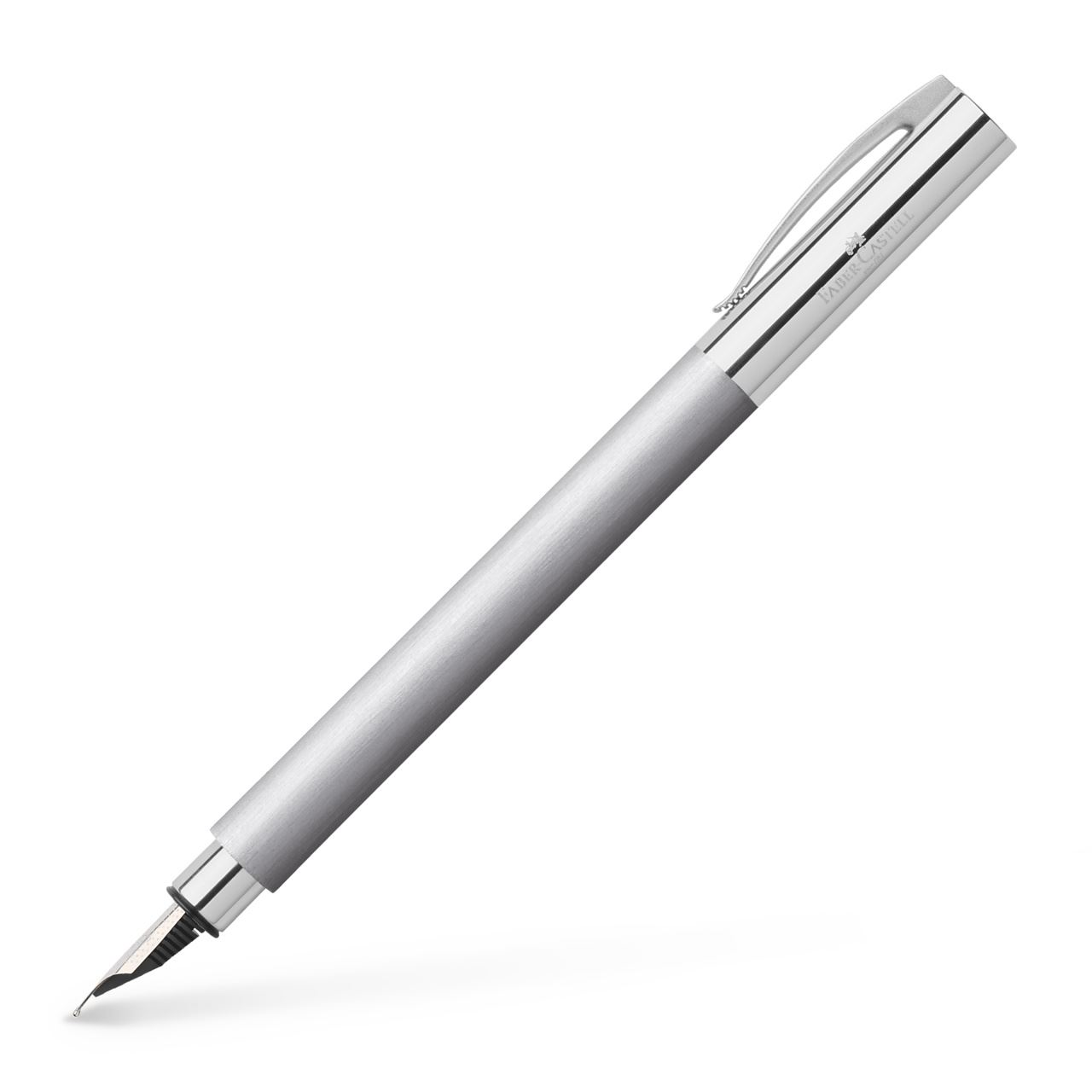 Faber-Castell - Ambition Stainless Steel fountain pen, B, silver