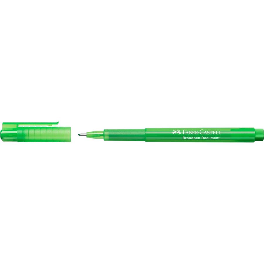 Faber-Castell - Fibre tip pen Broadpen document grass green