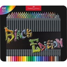 Faber-Castell - Colour Pencils Black Edition tin 100x