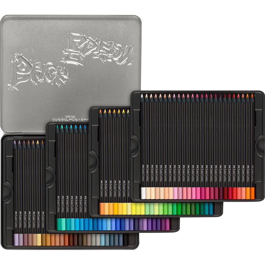 Faber-Castell - Colour Pencils Black Edition tin 100x