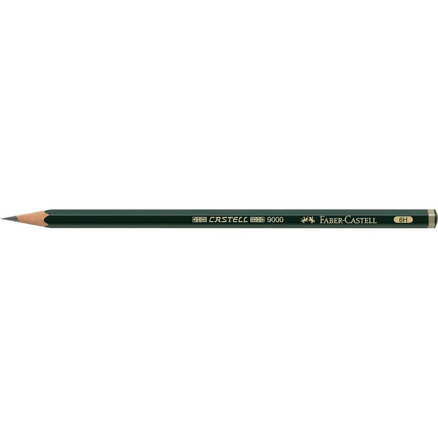 Faber-Castell - Castell 9000 graphite pencil, 6H
