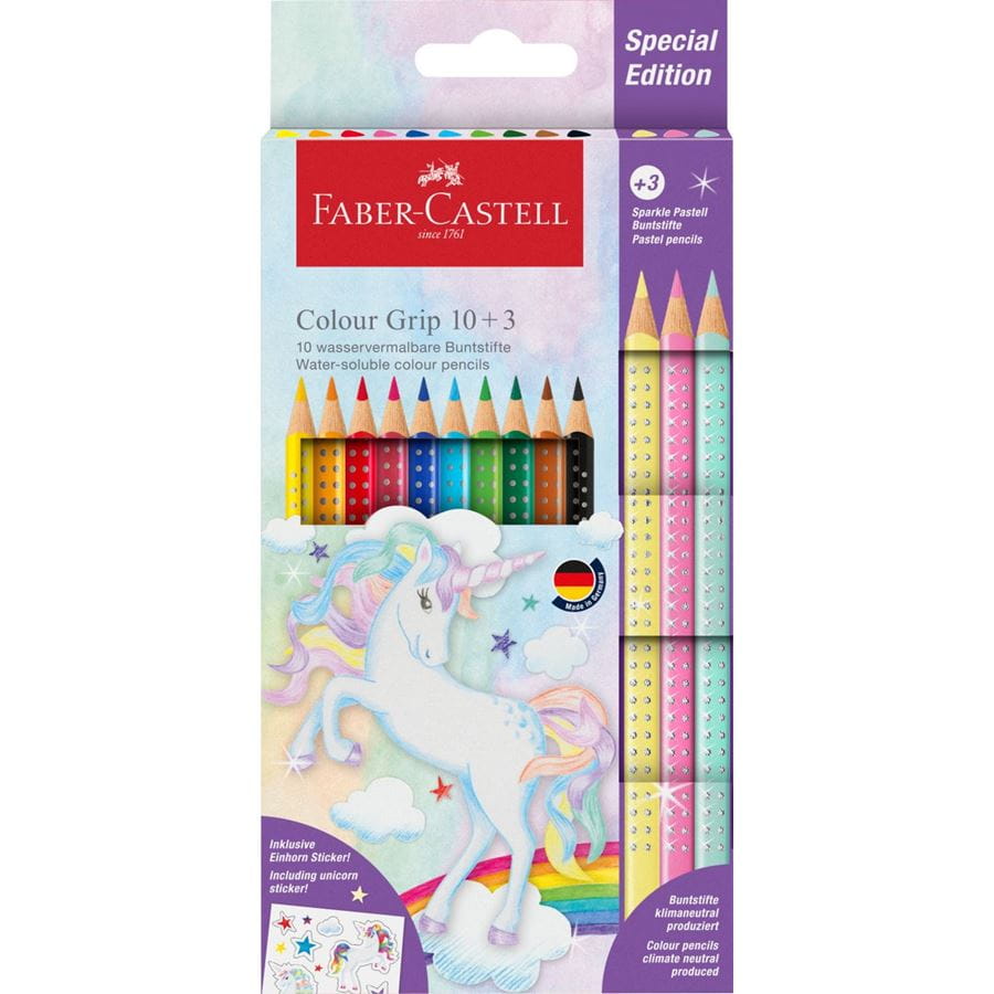 Faber-Castell - Colour Pencils Colour Grip unicorn 13x
