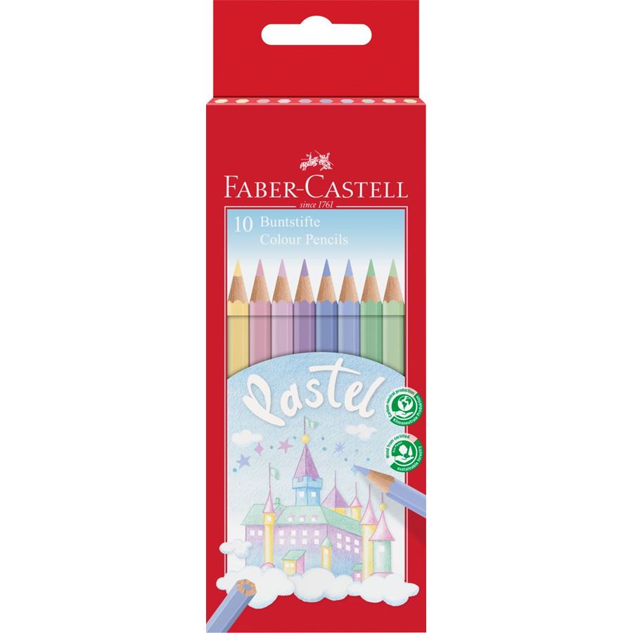 Faber-Castell - Pastel colour pencil pack of 10
