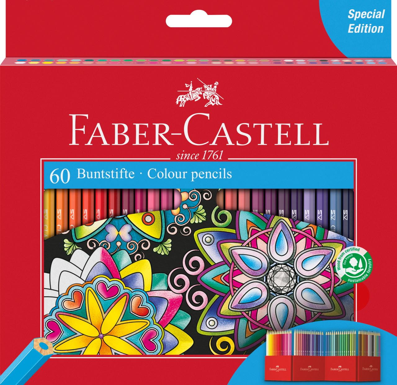 Faber-Castell - Classic Colour colour pencil, cardboard wallet of 60