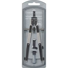 Faber-Castell - Quick-set compass with both legs jointed, silver