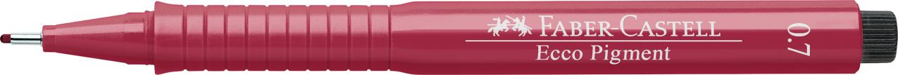 Faber-Castell - Ecco Pigment Fineliner, 0.7 mm, red