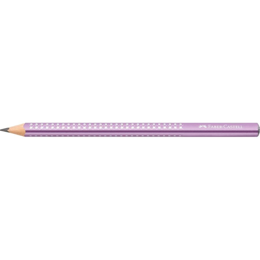 Faber-Castell - Graphite pencil Jumbo Sparkle, violet metallic