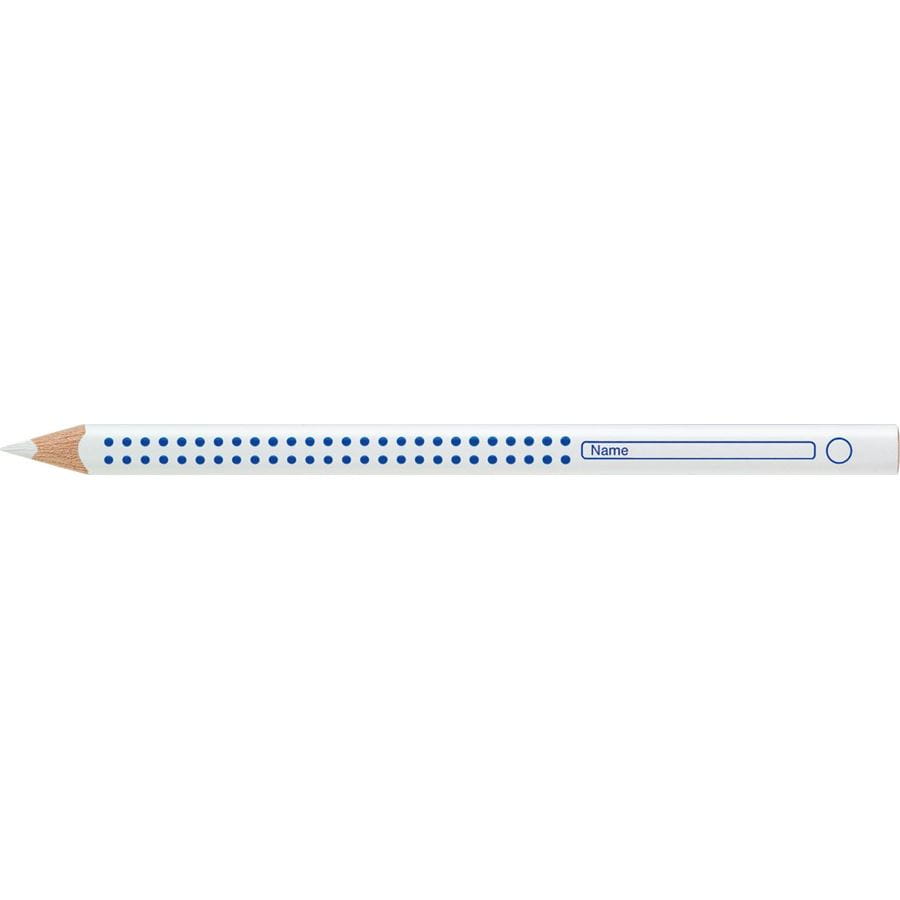 Faber-Castell - Jumbo Grip for dark surfaces colour pencil, white