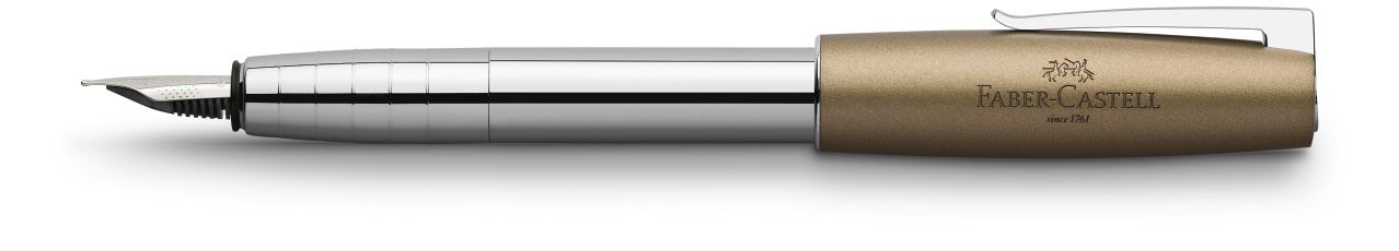 Faber-Castell - Loom Metallic fountain pen, B, olive green