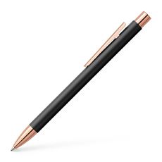 Faber-Castell - Neo Slim metal ballpoint pen, B, black matt rosegolden