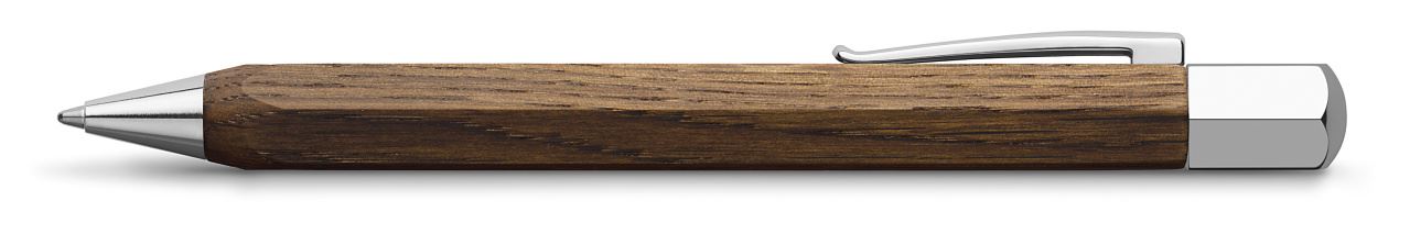 Faber-Castell - Ondoro smoked oak twist ballpoint pen, B