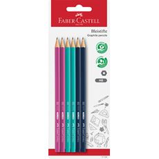 Faber-Castell - Graphite pencil 1111 HB coloured BC 6x