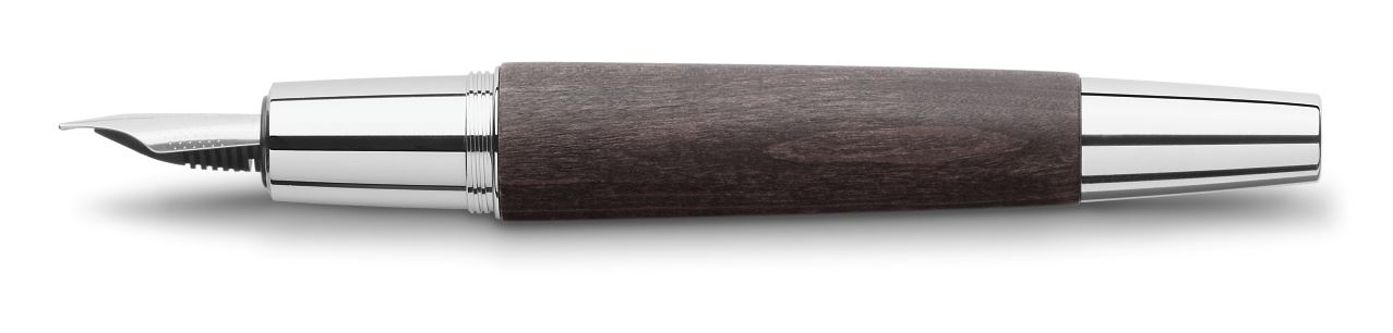 Faber-Castell - e-motion wood fountain pen, M, black